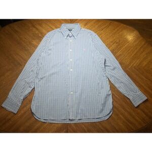 Ralph Lauren Performance Shirt Mens XL Classic‎ Fit Nylon Blend Button Down